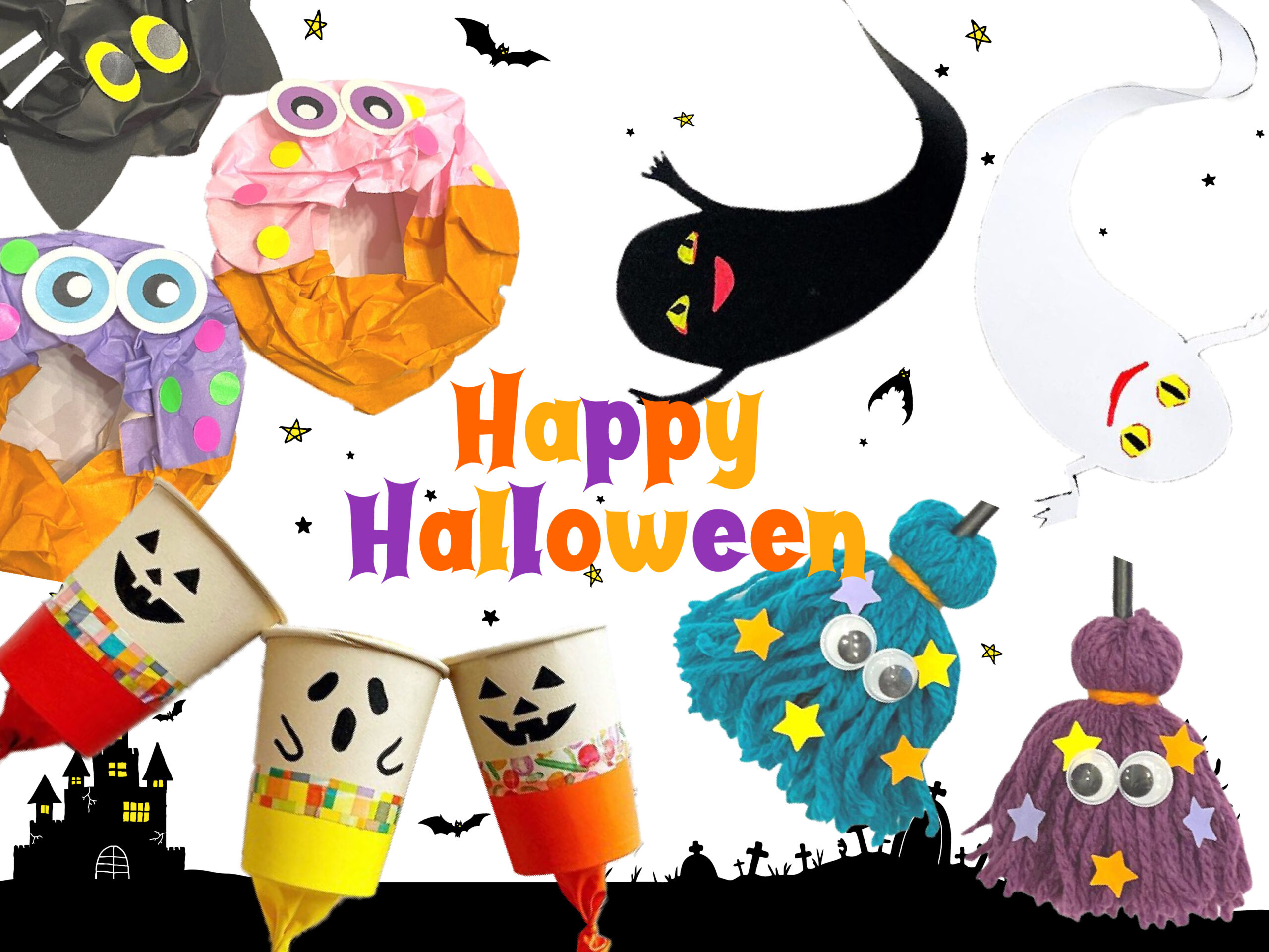 ハロウィンカード作りsmilemade&happytime