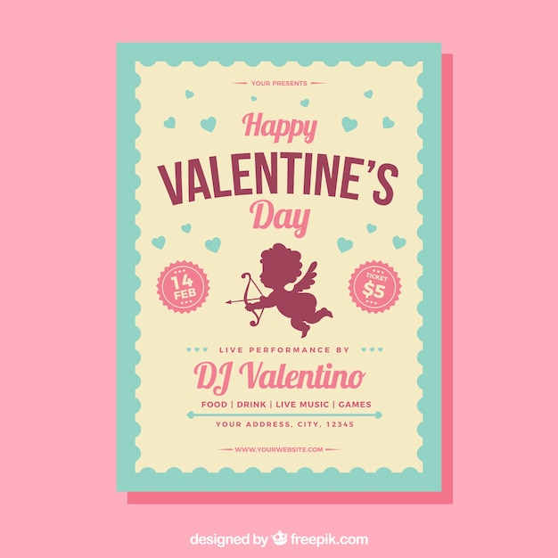 3Dレンダリングバレンタインポスターまたは製品ディスプレイバレンタイン用の多くの恋人のハートパターンを持つバナーPremium PSD