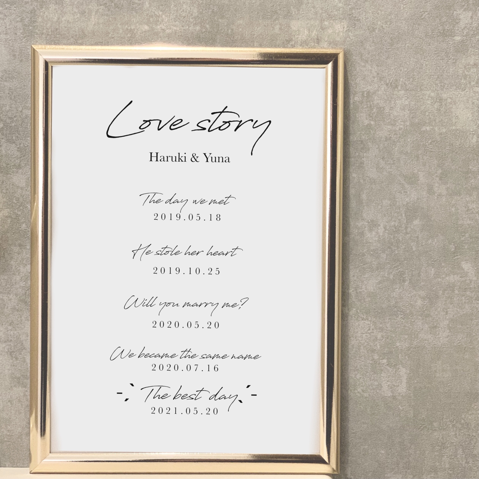 ラブストーリーボードを作ろう♪ – ペーパーアイテムラピスラズリ