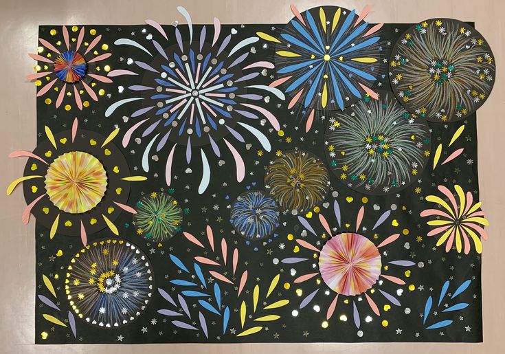 壁面飾り 花火 おまつり 夏祭り 保育 介護施設 児童館 病院 クリニック 5 - メルカリ