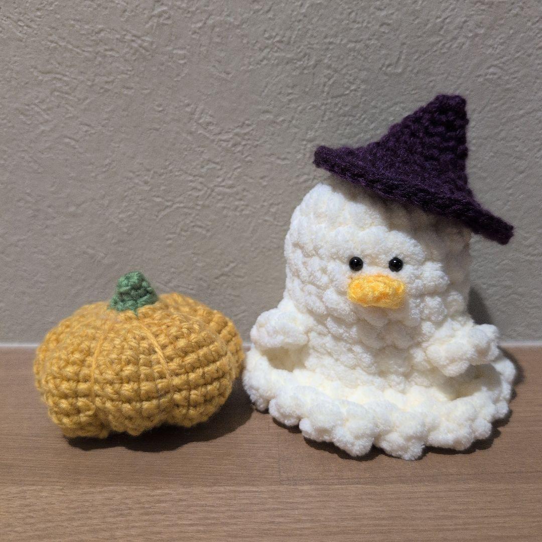 ハロウィンおばけとカボチャのあみぐるみ飾り あみぐるみ matsukomade 通販 18248702Creema クリーマ