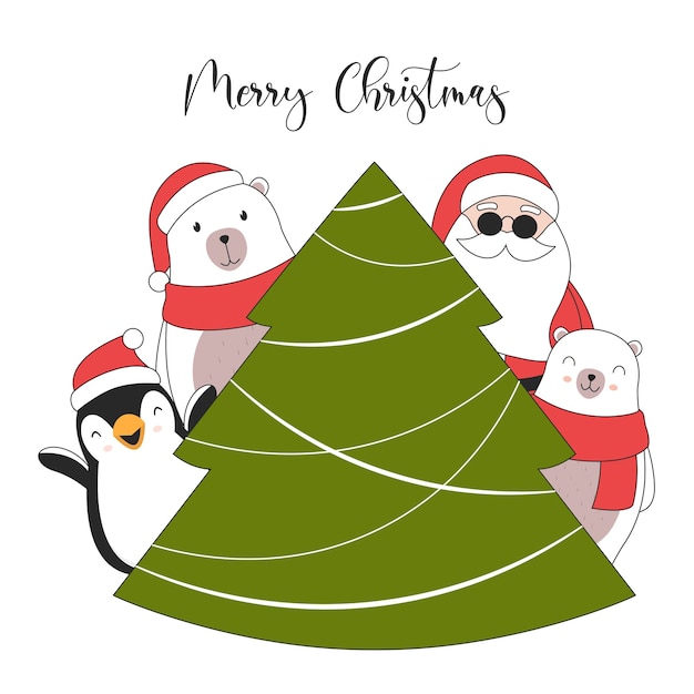 メリークリスマス フキダシ：イラスト無料