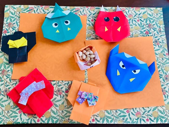 節分・赤鬼・折り紙 ・壁面飾り ☆送料無料☆その他インテリア雑貨 グレーシィー 新アカ→りんに移行中通販15069152Creema クリーマ