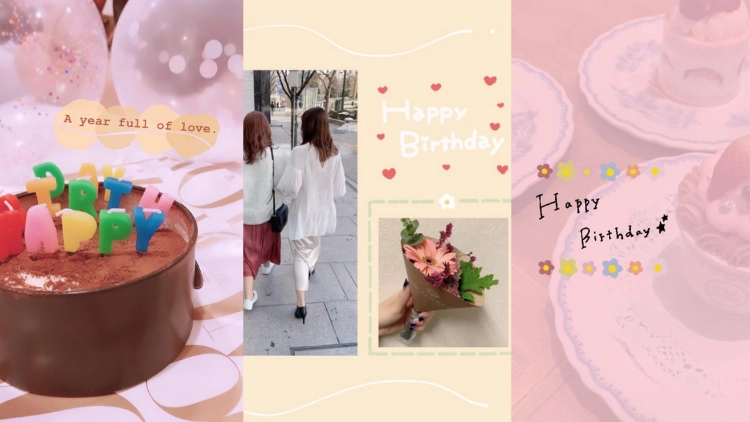 インスタストーリーでかわいい誕生日・記念日投稿を作る方法アプリオ