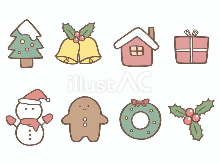 ゆるいイラスト くもサンタさん クリスマス サンタ帽子 雲 手書き - ゆるいせかい