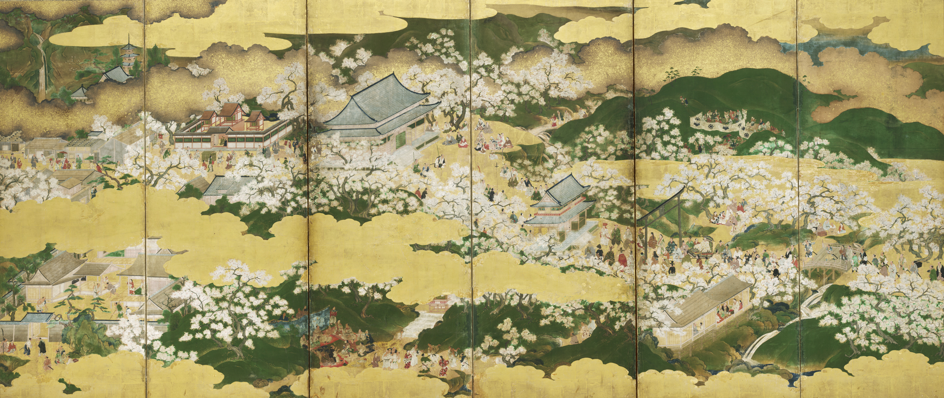 きこりん世界の森 ひと目千本、桜の大パノラマ世界遺産「吉野山」 きこりんの森