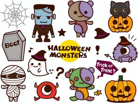 ハロウィンのおばけかぼちゃとおばけ イラスト 保育で使える無料素材 ほいくisダウンロード