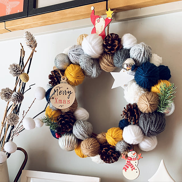 くるくるクリスマスリース〜毛糸で楽しむ製作遊び〜保育と遊びのプラットフォーム ほいくる