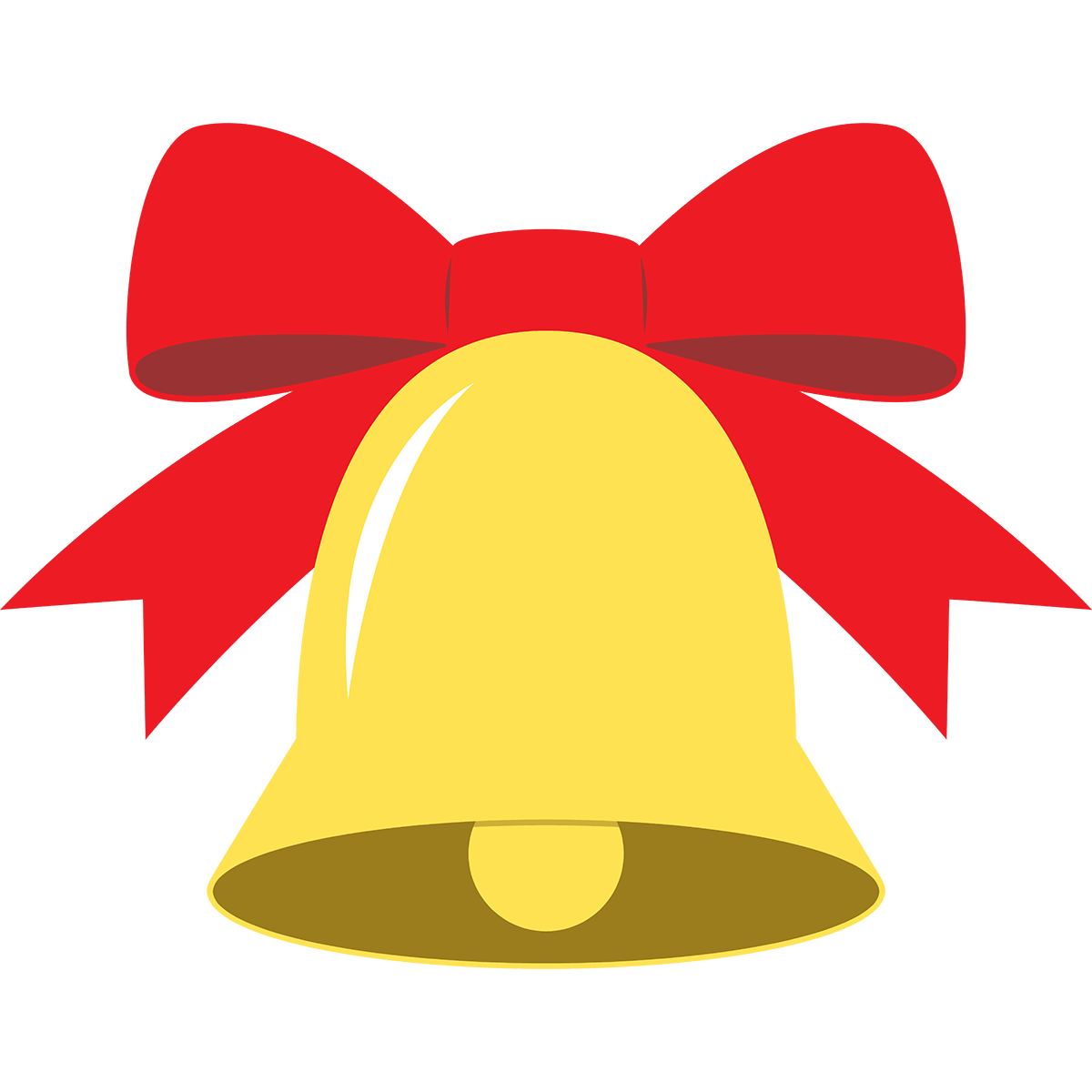 クリスマスベルの形のフレーム飾り枠イラスト無料イラスト かわいいフリー素材集 フレームぽけっと