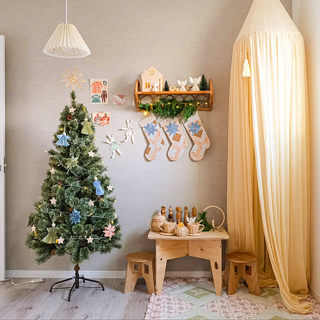 クリスマスタペストリーCメリークリスマス部屋飾りパーティ新品壁布