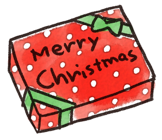 かわいいクリスマスのイラストの背景素材 ベージュ ：イラスト無料