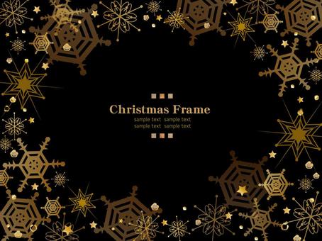 飾り枠・ライン・無料イラスト素材 クリスマス