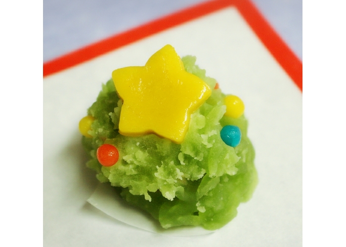 生菓子ういろう製 クリスマスツリー香川県丸亀市の和菓子の老舗「寳月堂」