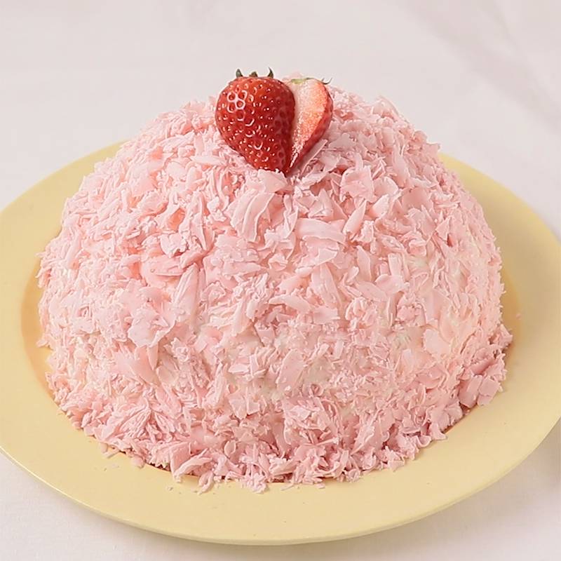 母の日のカーネーションケーキ いちご×バニラのムース