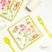 イースター 春色 イースターエッグ 紙皿 保育 製作キット 5セット - ＊はじめのいっぽ＊ 〜保育士が作る製作キット〜minnebyGMOペパボ 国内最大級のハンドメイド・手作り通販サイト