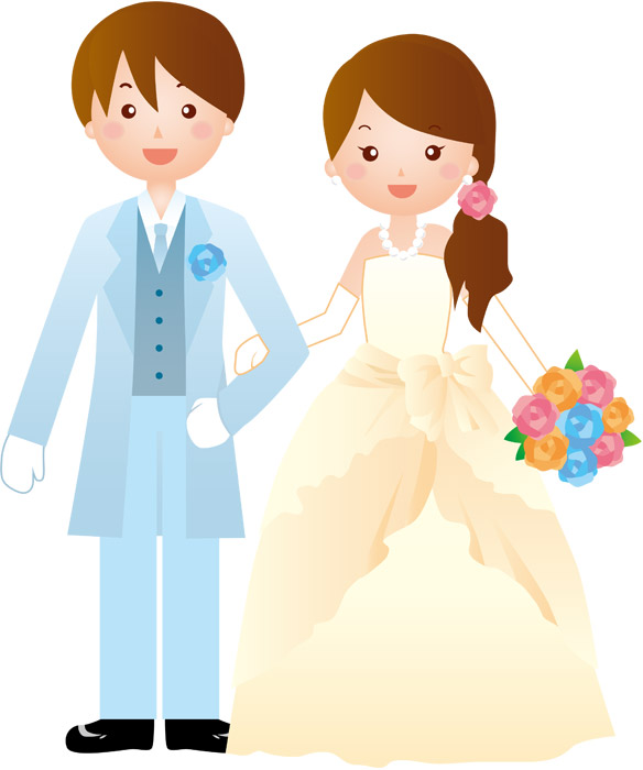 永遠の愛の結婚式のカップルイラスト素材透過、PNGフリー画像ダウンロード - Pngtree