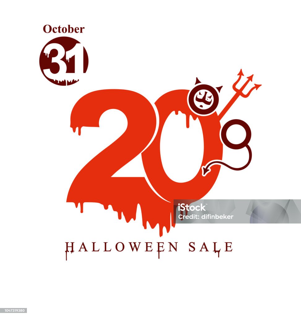 ハッピーハロウィン 3 3 つの数字数値フォント文字漫画不気味な紙の頭蓋骨カボチャ コウモリ クモPremiumベクトル素材