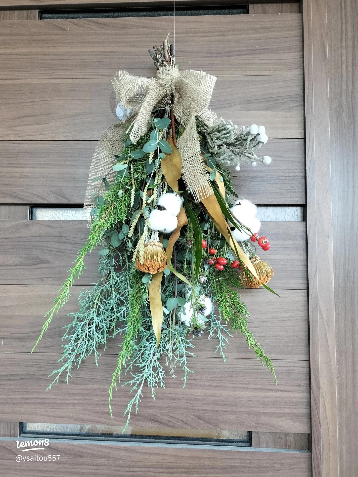 スワッグの作り方・飾り方、YouTube動画でコツを完全公開！クリスマスのプレゼントにおすすめですGLU:CK Floristik グリュックフローリスティーク