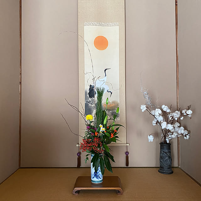 床の間 生花のおしゃれなインテリアコーディネート・レイアウトの実例RoomClip ルームクリップ