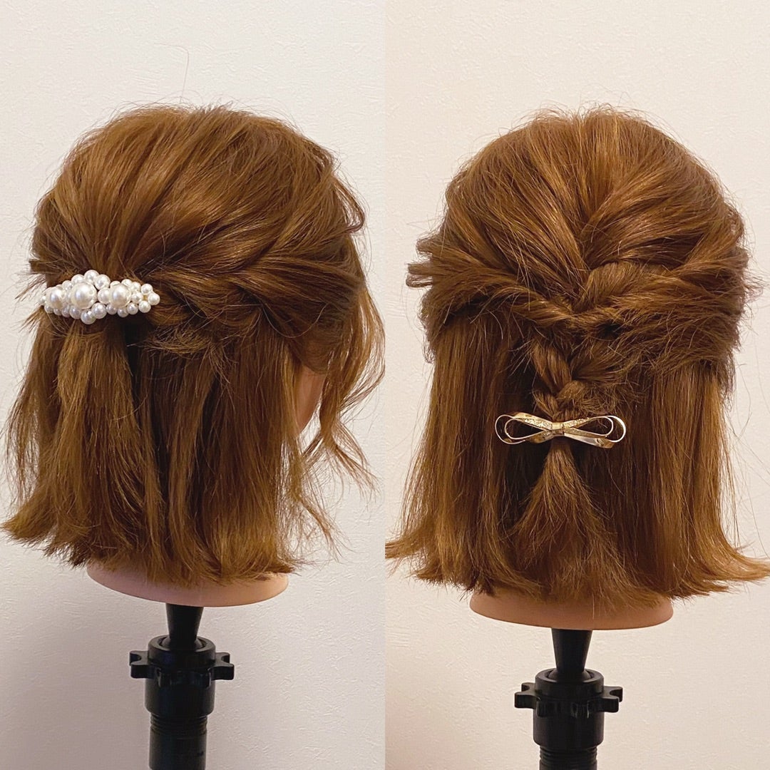 簡単」ショートボブの結婚式ヘアアレンジ大人向け５選Precious.jp プレシャス