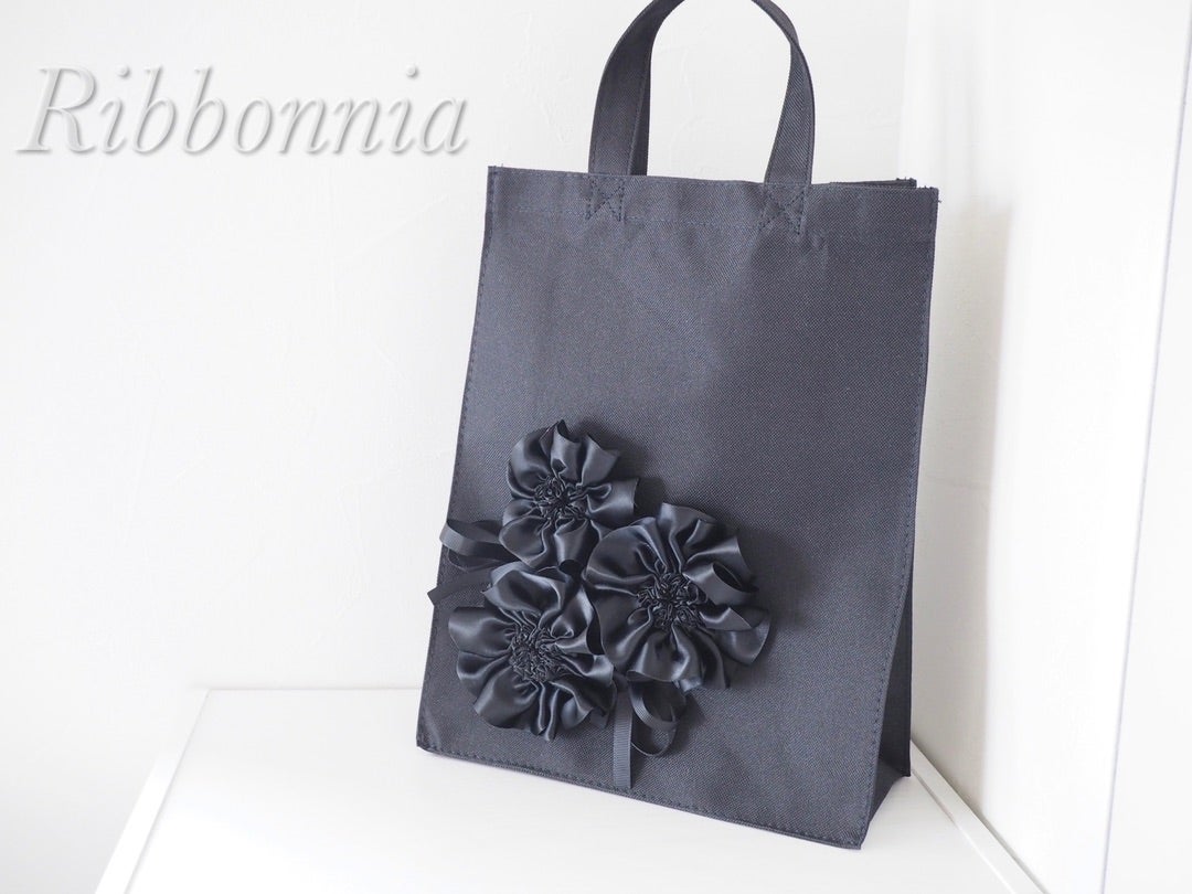 フォーマルなサブバッグにも♪サイドフリルバッグの作り方 型紙不要nunocoto fabric