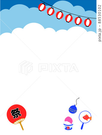 夏祭り背景_縦イラスト - No: 22962829無料イラスト・フリー素材なら「イラストAC」