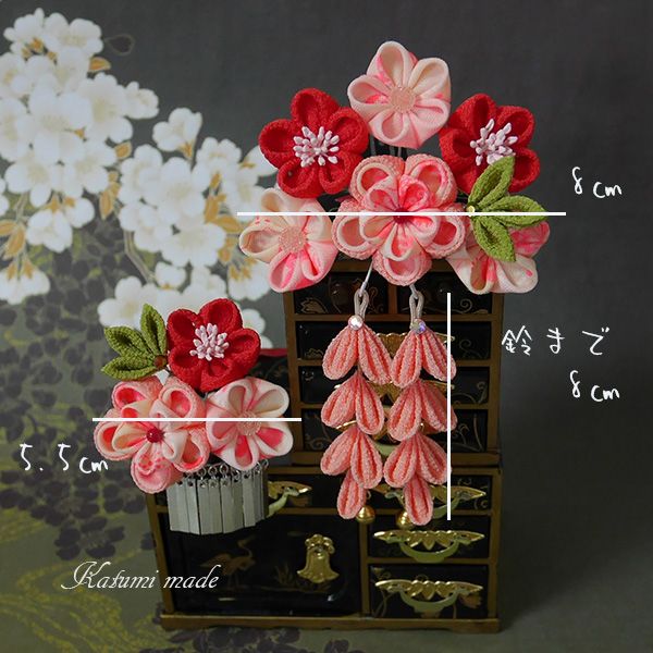 娘の七五三のつまみ細工を手作り銀ビラ購入情報も - すきまじかんにハンドメイド子供服とかダンボール工作とか