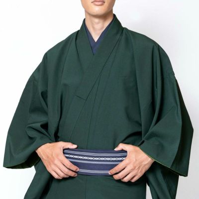 成人式 紋付 袴レンタル 男 mo821s 着物レンタル １月 お正月 メンズ フルセット 人気 かっこいい モダン レトロ 緑ぼかし武田菱×黒地着物: 貸衣裳ぽえむ - 通販 - Yahoo!ショッピング
