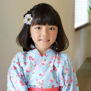 子供お祭りヘア