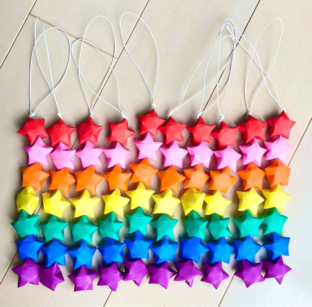 折り紙で七夕飾り☆かわいい星の子の短冊☆はにゃ！☆手作りおもちゃ箱☆ 牛乳パック等で簡単工作