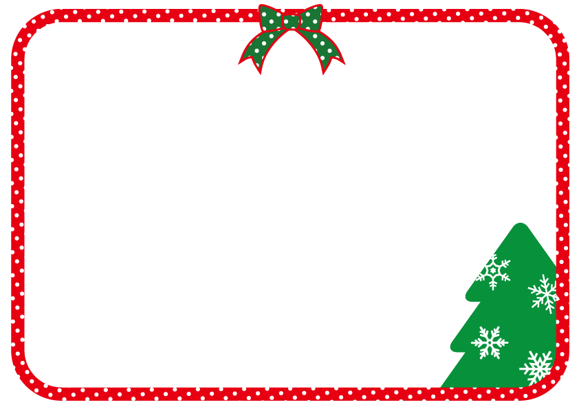 クリスマスツリーのシンプルイラストフレーム イラスト素材6919110- フォトライブラリ