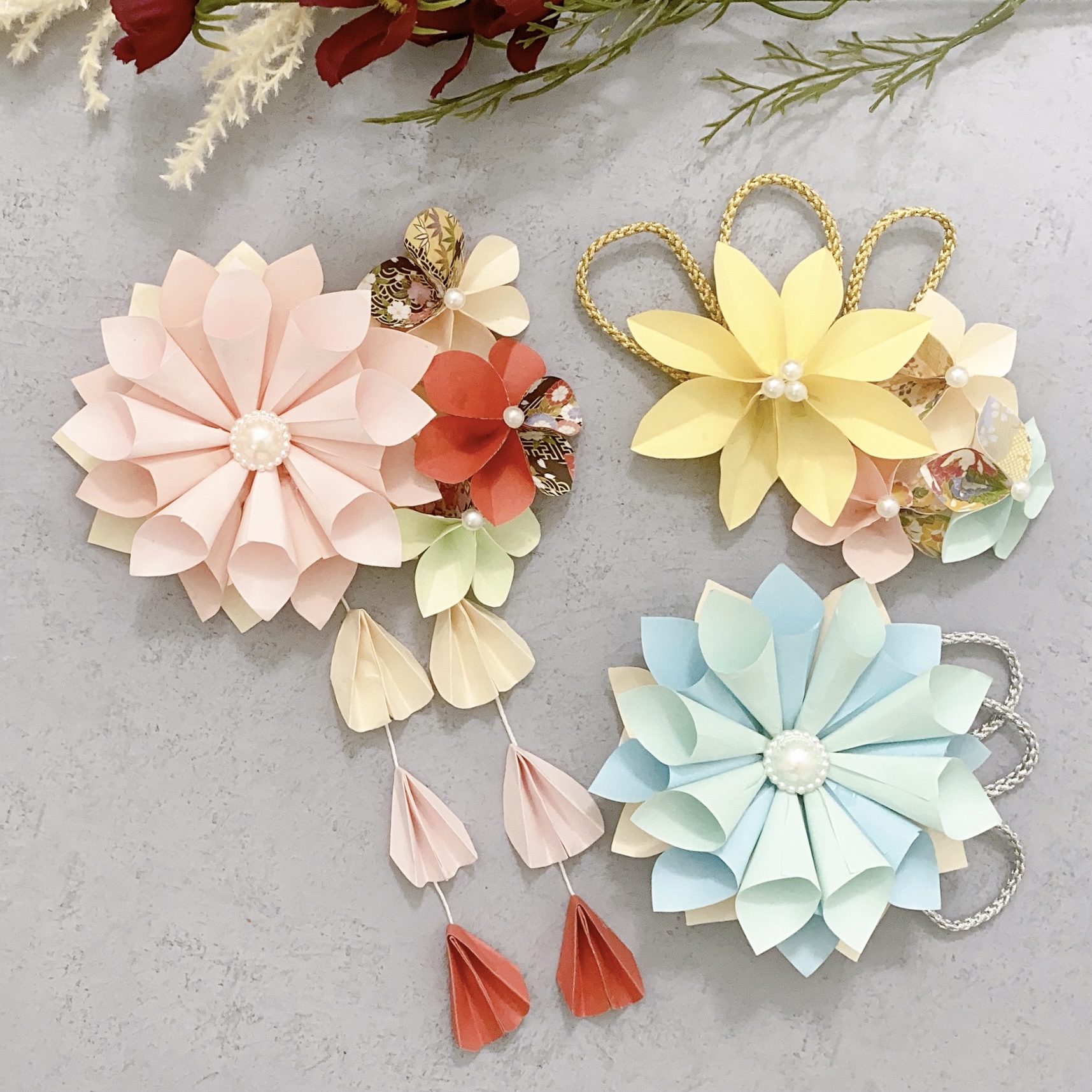 お正月の飾り付けは折り紙で作ろう♡簡単に作れる折り紙飾り4選4yuuu