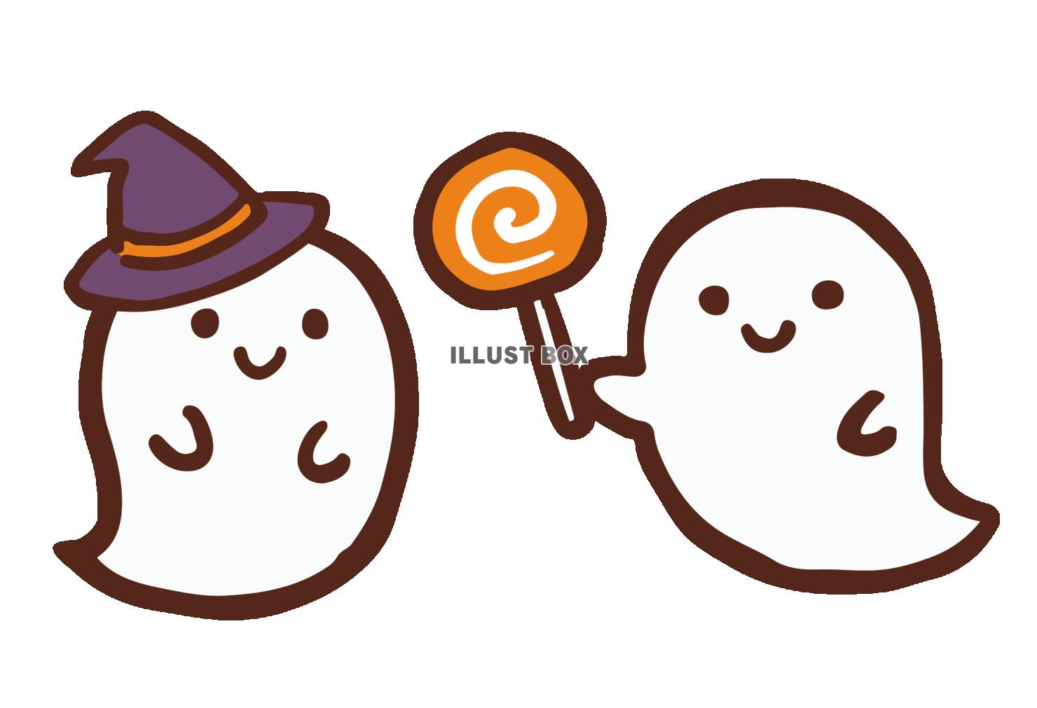 ハロウィンおばけかわいいフリーアイコン・イラストの無料素材サイトフリーペンシル