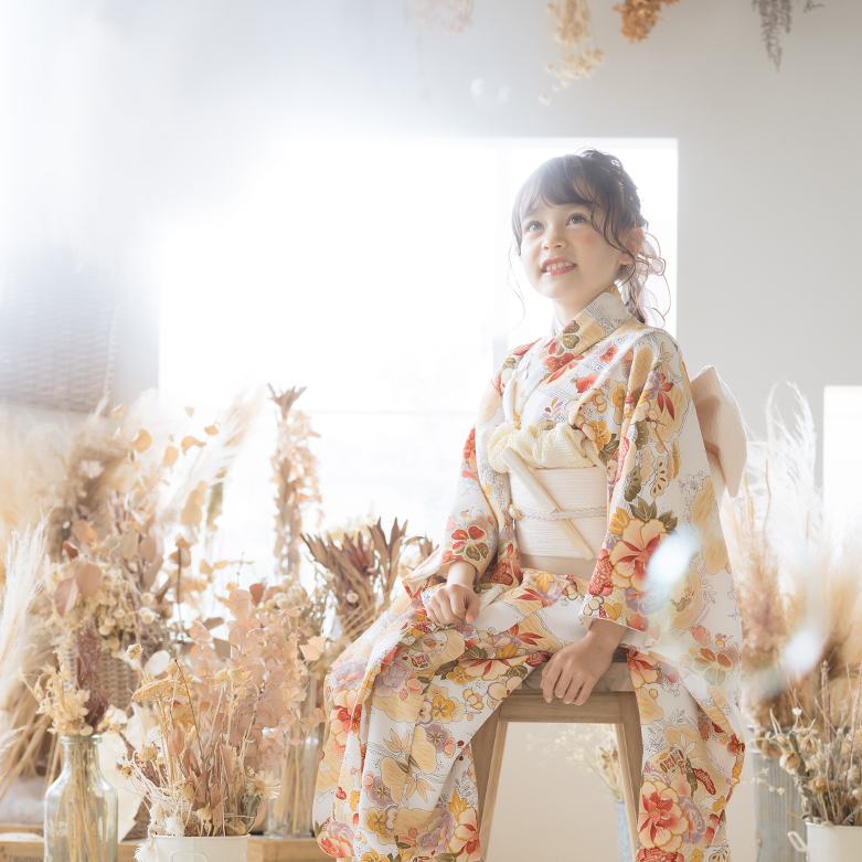 髪飾り ボールブーケ 七五三 レンタル 七五三 ボールブーケ 造花 撮影小物 7歳 3歳