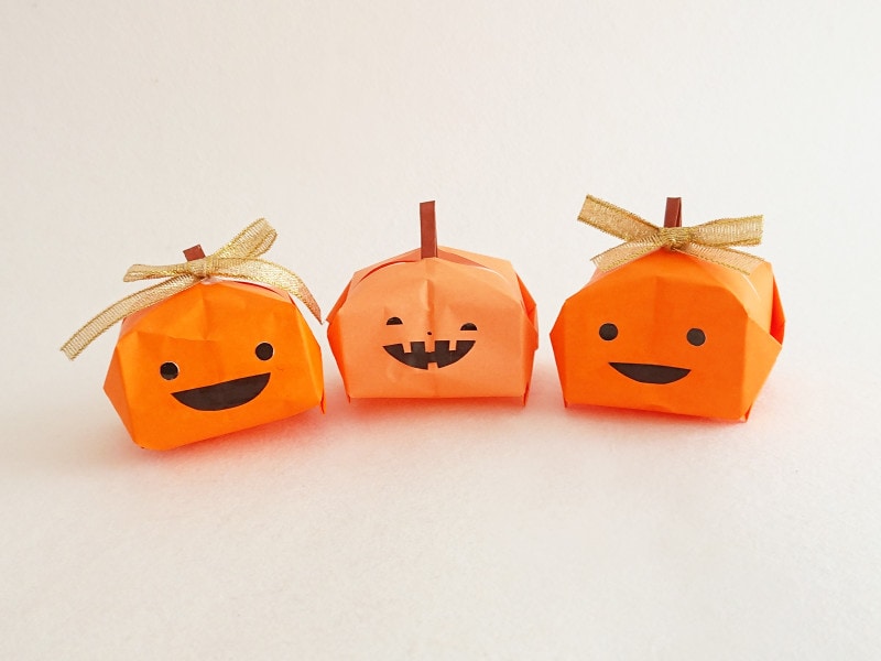 10月 ハロウィンお菓子折り紙 キャンディーの作り方・折り方動画 halloween candyshigeyuki.net