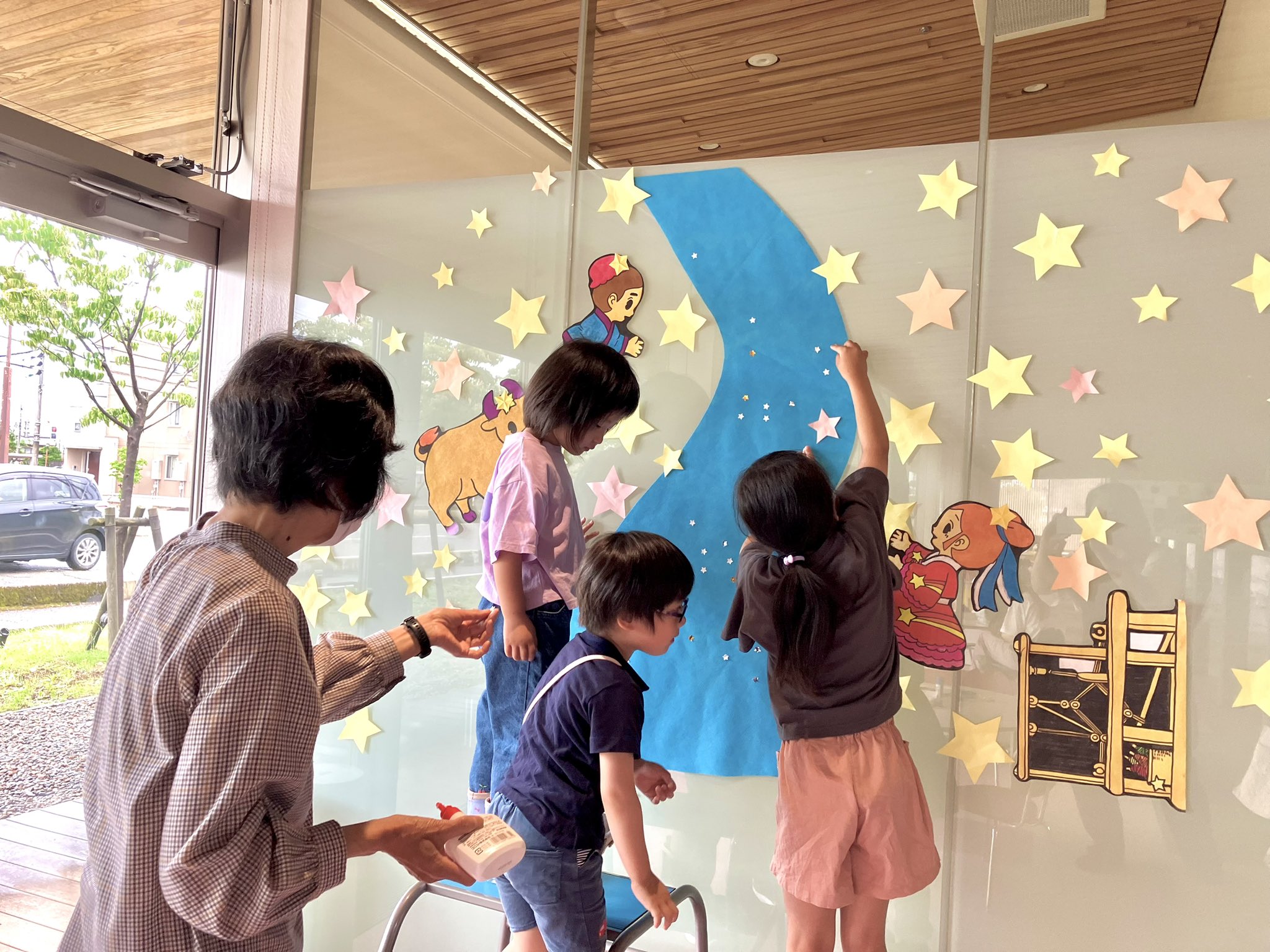 観光案内所で七夕イベント開催 * 一般社団法人 北斗市観光協会・海と大地と新幹線のまち