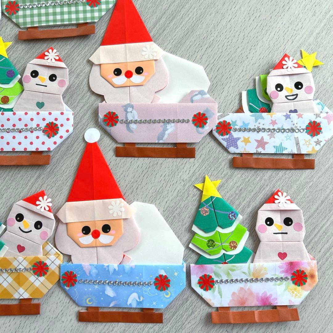 サンタクロースとトナカイさんOrigamiAko