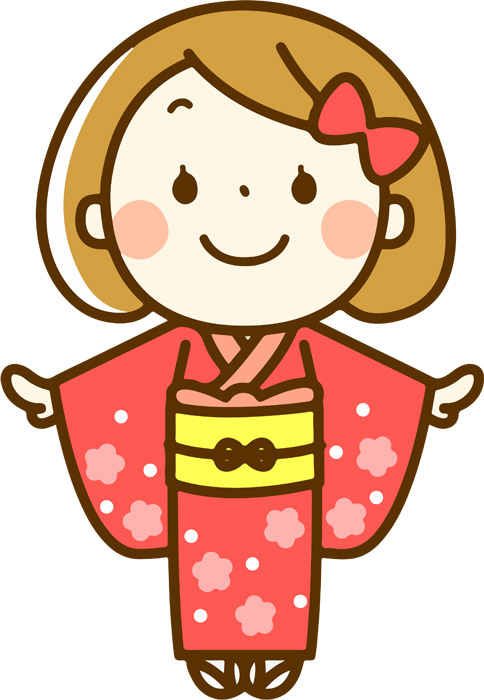初詣☆着物☆女の子イラスト - No: 948780無料イラスト・フリー素材なら「イラストAC」