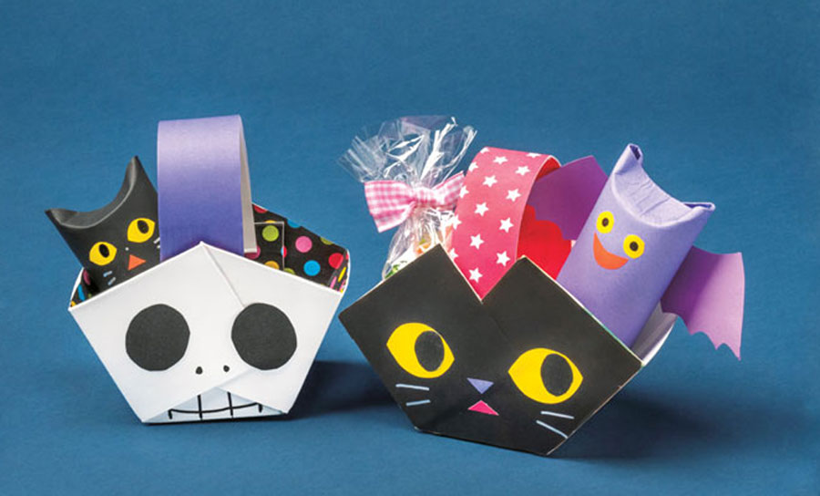 ハロウィン お菓子バッグ お菓子入れ 仮装小物 子供 キッズ 猫 ねこ 行事 手作りハロウィンバッグ〜コウモリ、ガイコツ、ジャックオーランタンなどいろんなバッグ製作アイデア大集合！〜保育と遊びのプラットフォーム ほいくる