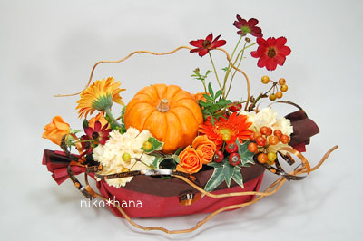 大人ハロウィンアレンジメント