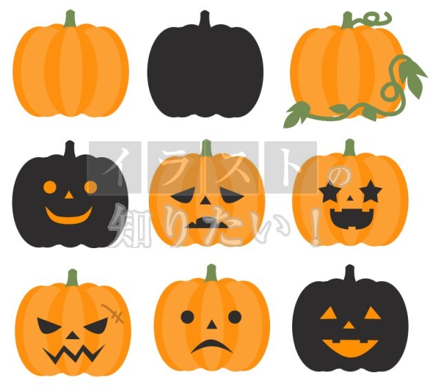 ハロウィン お面 パンプキン無料ダウンロード・印刷幼児教材・知育プリントちびむすドリル 幼児の学習素材館