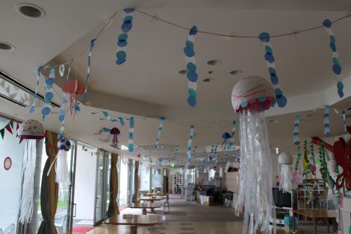 デイサービス夏祭り！社会福祉法人緑寿会は京都市山科区で特別養護老人ホーム・デイサービスセンター・居宅介護支援センターを運営しています