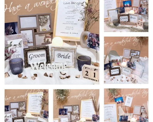 ウェルカムスペースまとめ売り 結婚式 小物 夏婚 秋婚 ぷち様❣️秋婚