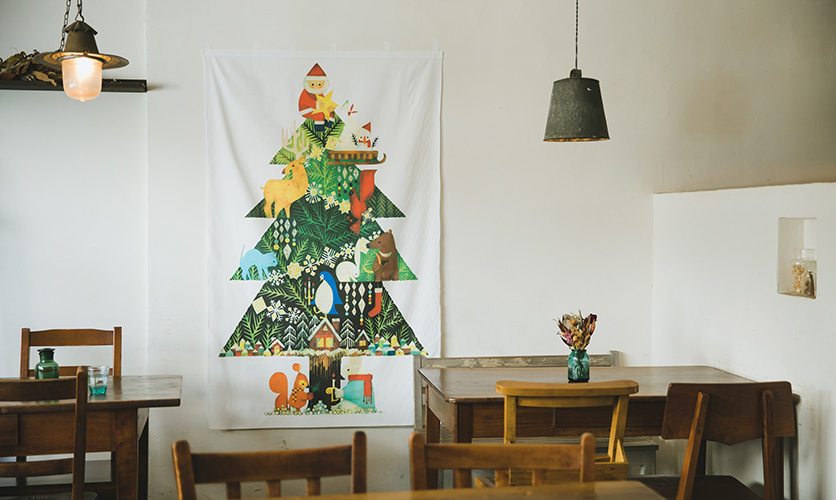 北欧風クリスマスツリータペストリー 壁掛けnunocoto