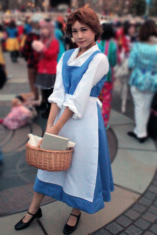 美女と野獣 町ベル コスプレ ウィッグ