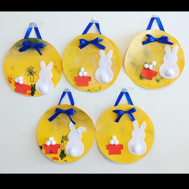 お月見制作🎑ポピンズエデュケア