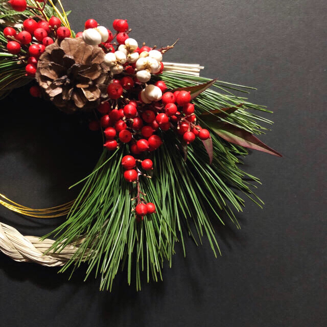 南天リース S 正月飾り - KASHIWARAminne byGMOペパボ 国内最大級のハンドメイド・手作り通販サイト