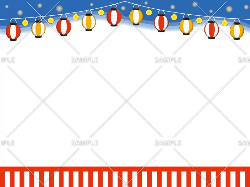 夏祭り ポスター テンプレート279 無料写真