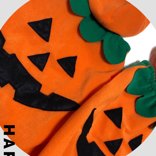 ハロウィン 仮装 かぼちゃ 衣装 子供 3点セット コスプレ スモック ベビー キッズ 子供服 ジャックオーランタン カボチャ 幼稚園 保育園 小学校小学生 パンプキン パーティーグッズ カバー 帽子 コスチューム 90 100 110 120 130 140 150