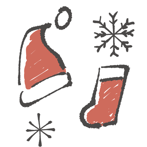 手書き風クリスマスツリー おしゃれなクリスマスイラスト無料 フリー86865素材Good